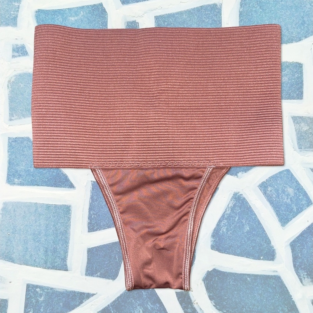 New Small High Rise Lower Tummy Control Shapewear Panty Cincher Belly Band Dark